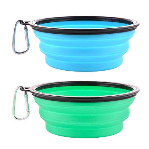 Large Collapsible Dog Bowls, 34oz Travel Water Food | Travel Essential - Image 2