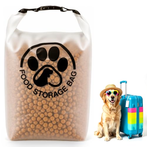 Pet Food Storage Bag for Travel - Transparent Leak-P | Travel Essentia - Image 2