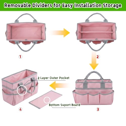 Pet Grooming Bag, Dog Grooming Organizer Tote with 10 Pockets - Image 5