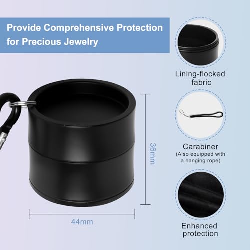 Mini Travel Ring Holder Keychain, Portable Jewelry H | Travel Safety - Image 3