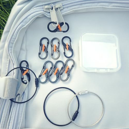 Qivievsa 6+2Pcs Zipper Clips Anti Theft Travel Set, | Travel Safety - Image 2