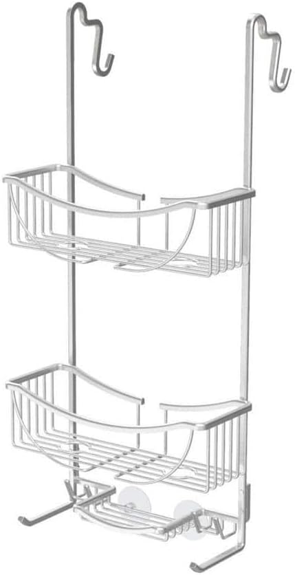 Better Living Products 13634 VENUS 3-Tier Over the Shower Door Caddy, Grey