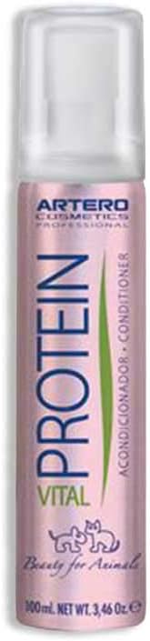 Artero Protein Vital Conditioner for Dogs and Cats – Deep Hydration and Coat Repair with Silk Proteins – Professional Grooming Conditioner, 3.3 oz