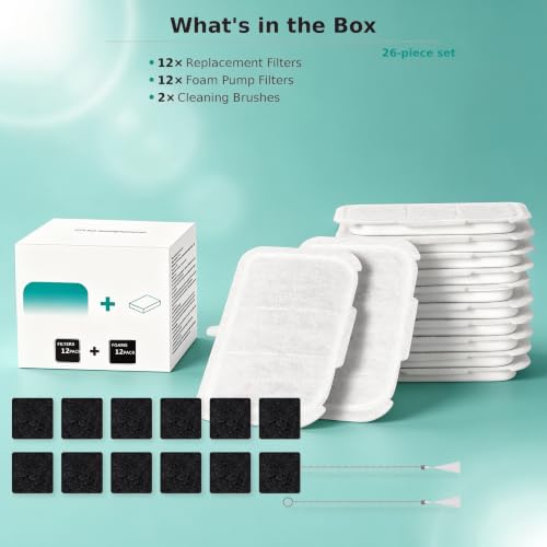 12 Pack Pet Cat Kit Water Fountain Filter Replacement | Pet Essentials - Image 6