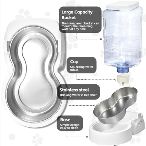 Automatic Cat Feeder and Water Dispenser with Stainl | Smart Feeding S - Image 4