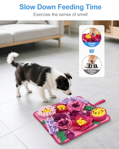 Snuffle Mat for Dogs, 15.4x15.4 Inch Pet Treats Feed | Behavior & Trai - Image 5