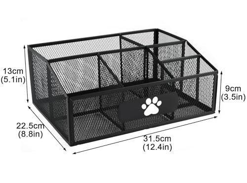 Pet Supplies Organizer with 6 Compartments, Portable Dog - Image 4