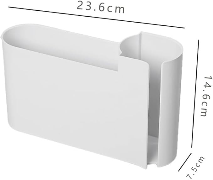 2PCS Cabinet Door Organizer,Self Adhesive Kitchen Cabinet Organizer,Cabinet Door Storage Box for Bathroom/Kitchen/Living room,Storage shelf rv must haves. (white)