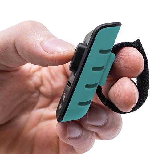 Educator Dog Training Finger Clicker with Audible Sound for Positive Reinforcement, Behavior and Obedience Pet Trainer, Teal