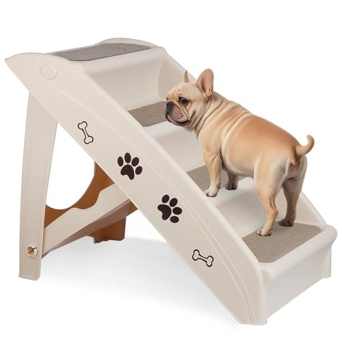 Dog Stairs for High Beds, Foldable Pet Steps Ramp | Pet Essentials - Image 2