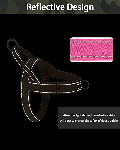 No Pull Dog Harness Pink for Small Medium Large Sized Dog - Image 3