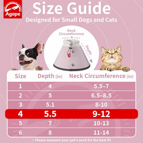 Agape Soft Dog Cone for Small Dogs & Cats, Recovery Collar - Image 3