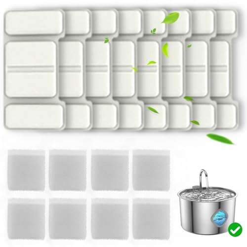 Cat Water Fountain Filters, 8 Pack Replacement Filters & 8 - Image 2