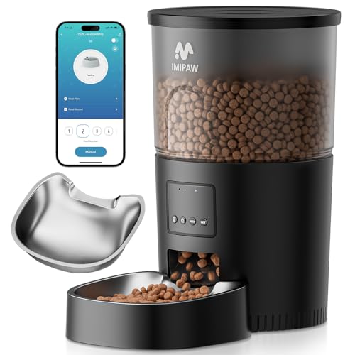 IMIPAW Automatic Cat Feeder, 5G WiFi Food Dispenser | Smart Feeding Sy - Image 2