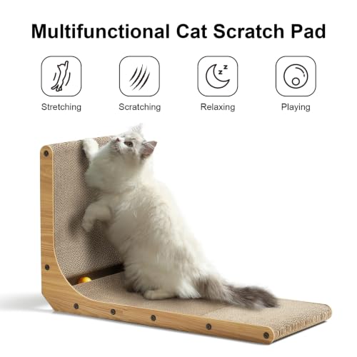 L-shaped cat scratcher for indoor cats - image 3