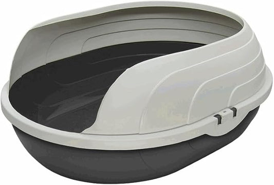 Large Cat Litter Box – High Sided Kitty Litter Pan for Cats – Durable Plastic, Easy Clean, Low Entry for Kittens and Seniors – Open Top Extra Large