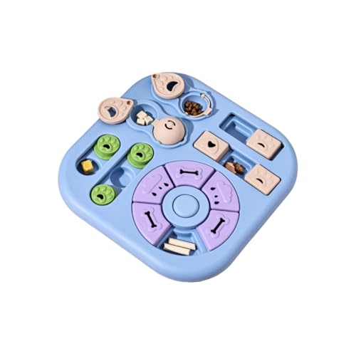 Dog Puzzle Toy Interactive Dog Toy Slow Feeder Puzzle, Pet Enrichment Treat Dispensing Brain Game, Mental Stimulation Feeding Toy for Dogs and Cats
