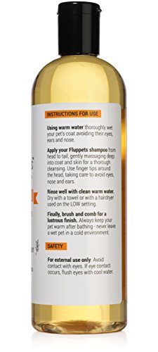 Certified Organic Pet Shampoo Natural Hypoallergenic Non Toxic For Sensitive Itchy Skin For Dogs, Cats, Puppies, Guinea Pigs and Rabbits. Concentrated Formula 16 Ounce