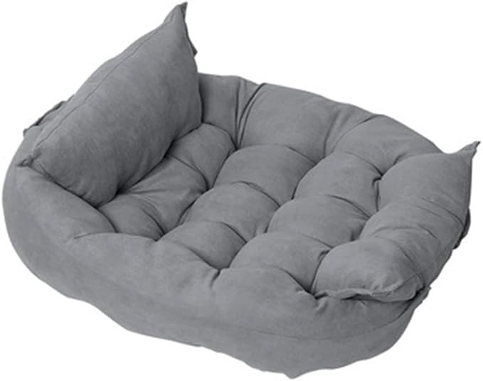 Comfy Calming Dog Beds for Small Medium Large Dogs, Anti Anxiety Dog Bed, Self Warming Dog Bed Outdoor and Indoor, Cat Beds for Indoor Cats, Kennel Bed for Pet (Medium(14x15inch),Grey)