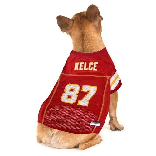NFLPA Travis Kelce PET Jersey, NFL Dog Shirt, Size Medium, Kansas City Chiefs Mesh Jersey for Dogs - Image 6