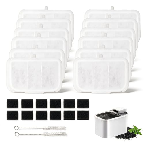 12 Pack Pet Cat Kit Water Fountain Filter Replacement | Pet Essentials - Image 2