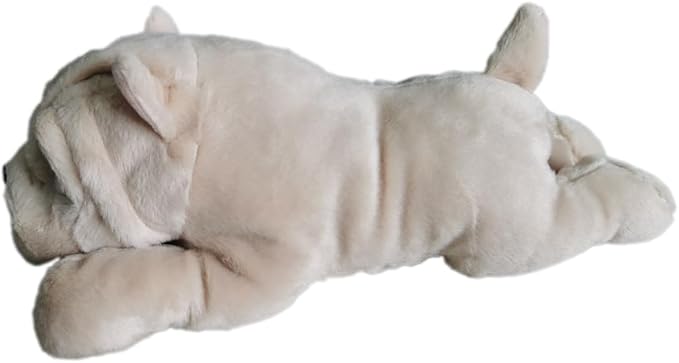 HonourHope Dog Heartbeat Toy for Anxiety Relief, Soft Plush Toy Pet Calming Puppy Behavioral Training Aid Pet Companion Pillow for Puppy Dog Cat Kitty - Shar Pei