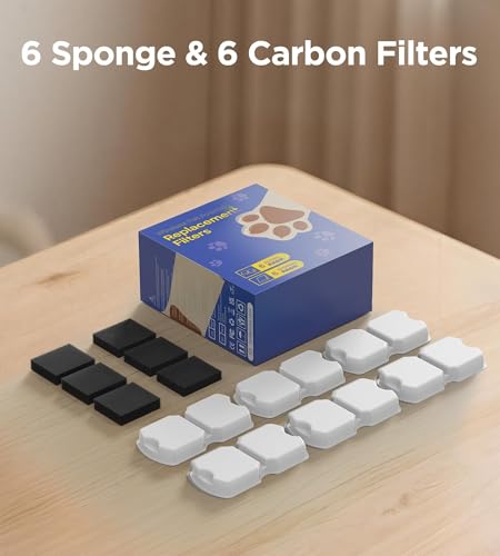 Cat Water Fountain Filter Replacement: 6Pack Pet Fountain Filters - Image 7