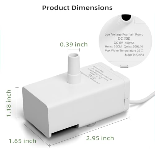 D443 Pet Water Fountain Replacement Pump, 8-Month | Phone & Computer - Image 3