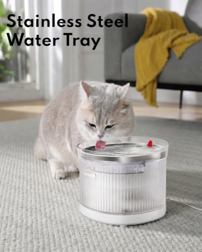 HomeRunPet Cat Water Fountain Stainless Steel Tray | Pet Essentials - Image 3