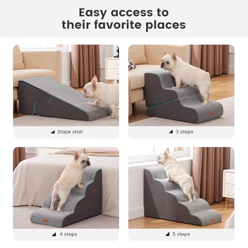 Gardner Pet Dog Stairs for Small Dogs 16.5" H, 2 in 1 | Pet Essentials - Image 7