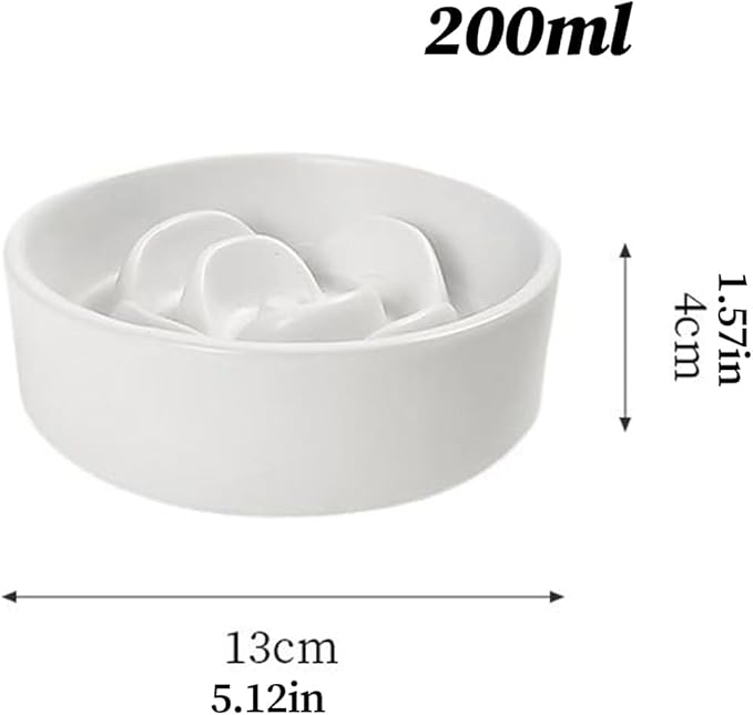 Dog Feeder - Slow Eating Bowl for Dogs | Interactive Food Toy, Tableware for Puppies, Kittens, and Dogs, Reduces Gulping, Supports Healthy Eating, Home, Living Room, Outdoor, and Travel Use