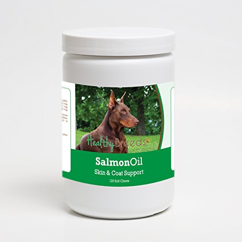 Healthy Breeds Doberman Pinscher Salmon Oil Soft Chews 120 Count
