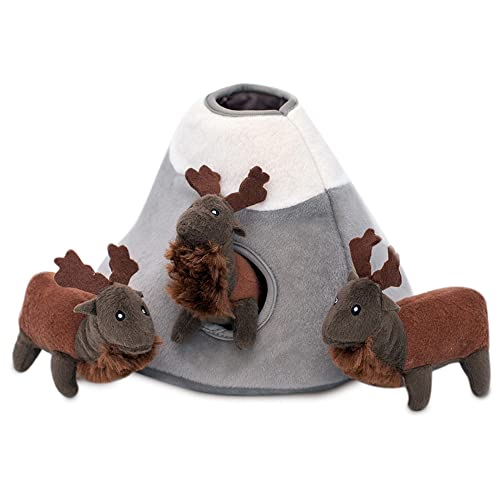 ZippyPaws Zippy Burrow Interactive Hide and Seek Dog Toys - Colorful Squeaky Plush Dog Puzzles, Watering Can