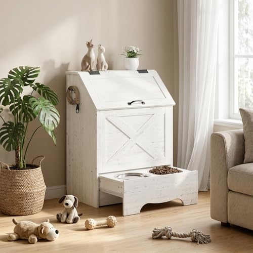 HOOBRO Dog Feeding Station with Sliding Drawer and 2 - Image 3