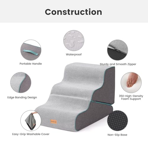 Gardner Pet Dog Stairs for Small Dogs 16.5" H, 2 in 1 | Pet Essentials - Image 5