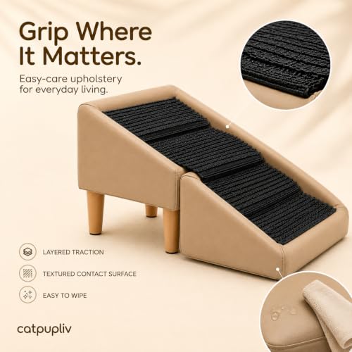 Dog Ramp Ottoman, Foldable Dog Stairs for Couch, Small Dogs - Image 7