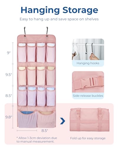 BAGSMART Hanging Compression Packing Cubes 6 Set Cruise Travel Essentials - Image 3