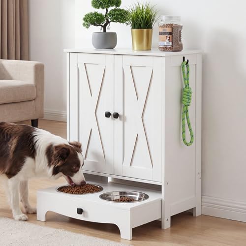 HOOBRO Dog Feeding Station with Storage and Hooks, Dog - Image 3