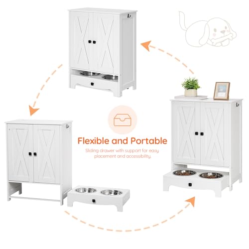 HOOBRO Dog Feeding Station with Storage and Hooks, Dog - Image 5
