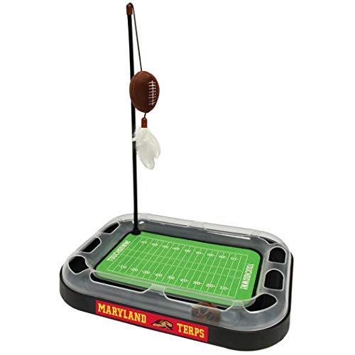 Pets First CAT Scratcher & Plush Football Toy with Catnip, Feather & Jingle Bell Interactive Ball - 5-in-1 Kitty Toy