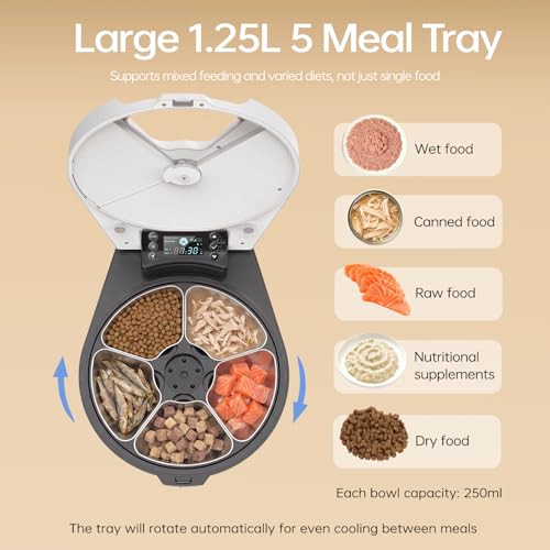 Automatic Wet Food Cat Feeder, 3 Days 5 Freshness Me | Smart Feeding S - Image 7