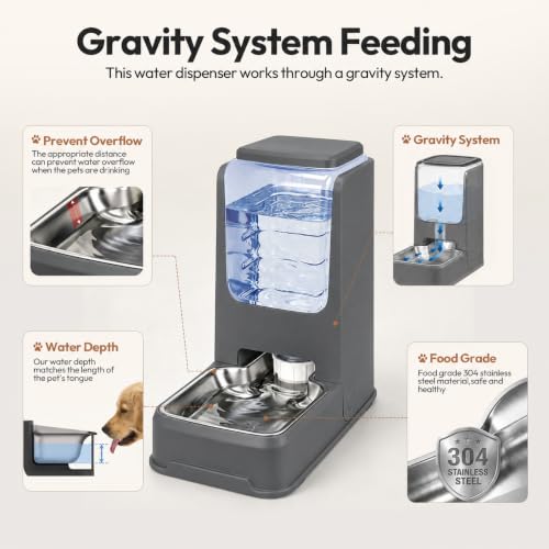 Automatic Cat Feeder and Water Dispenser Set with St - Image 7