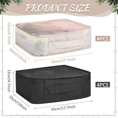 Silkfly 8 Pcs XL Packing Cube for Travel Luggage,Sim | Travel Essentia - Image 3