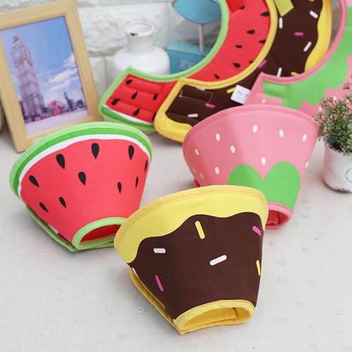 Soft Pet Cone Collar, Strawberry, S - Image 3