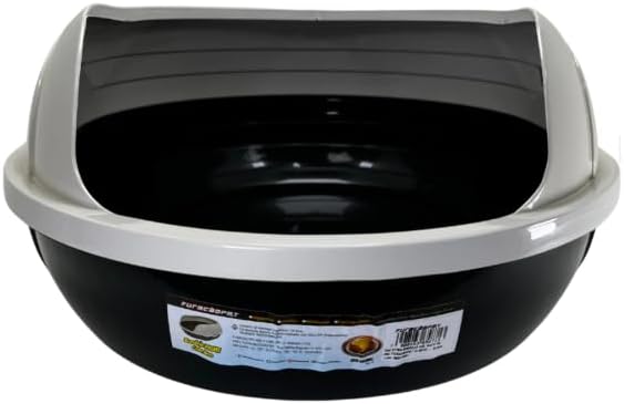 Large Cat Litter Box – High Sided Kitty Litter Pan for Cats – Durable Plastic, Easy Clean, Low Entry for Kittens and Seniors – Open Top Extra Large