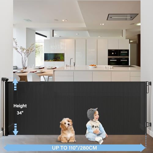PRObebi Retractable Baby & Dog Gate - Extends to 110" | Pet Essentials - Image 5