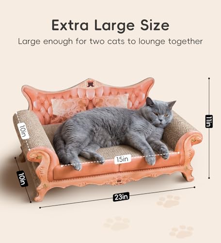 Cat Couch Scratcher, Long Lasting Scartching Pads for Indoor Cats