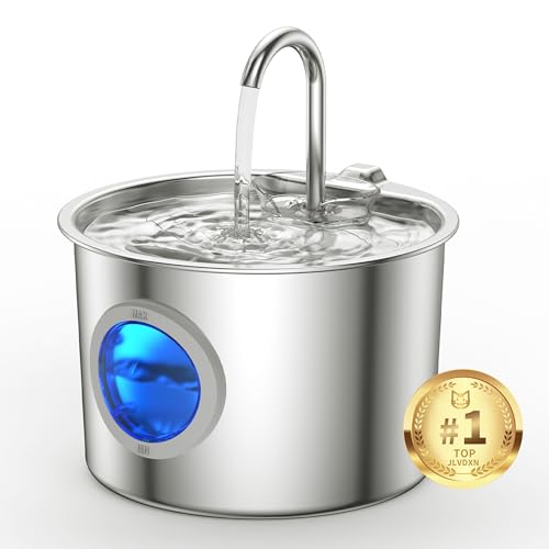 Cat Water Fountain Stainless Steel, Hygienic Drinking | Pet Essentials - Image 2
