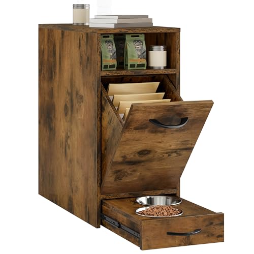 DWVO Dog Feeding Station with Storage & 2 Feeder Bowls - Image 8