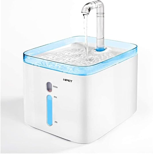 Pet Fountain Cat Water Fountain, 3L Automatic Pet Drinking Fountain Dog Water Dispenser with QuadrupleAction Filter Pet Water Dispenser (Color : with Sensor Switch) (Without an Adapter)